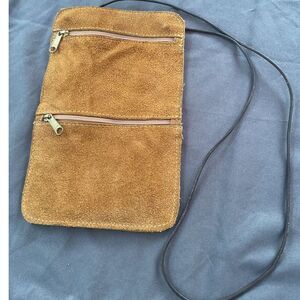 Vintage Suede Leather Shoulder Bag